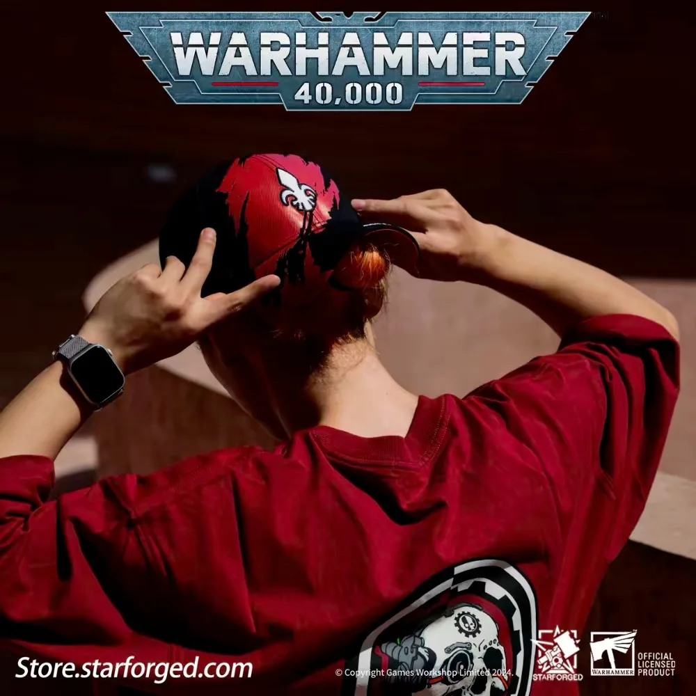 Starforged Warhammer 40K Surrounding Visor Space Marines Warband Baseball Cap Game Peripheral Decoration Hat A  Gift for Fans