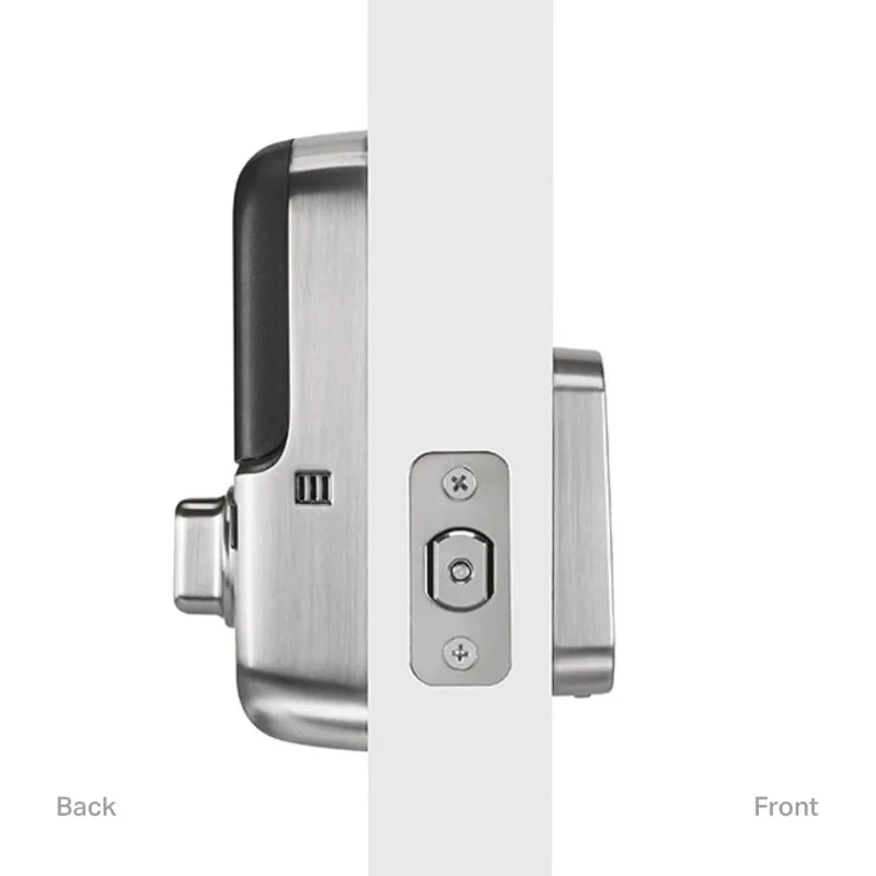 Yale | LiftMaster Smart Touchscreen Deadbolt (Satin Nickel) & myQ Chamberlain Smart Garage Door Hub, Bundle