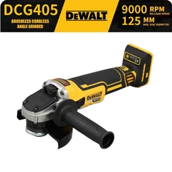 DEWALT-Polidora de Impacto Portátil Sem Fio, Rebarbadora Sem Escova, Máquina de Corte, Ferramenta Elétrica, 9000 RPM, 100mm, 125mm, 20V, DCG405