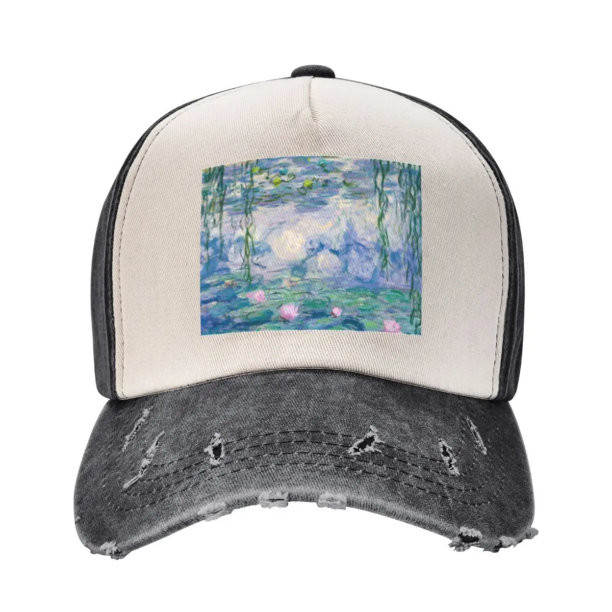 Water Lilies Claude Monet Fine Art Baseball Cap Thermal Visor Gentleman Hat Golf Wear Military Cap Man For Women Men's