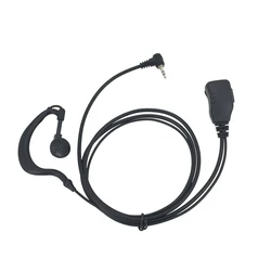 Tubo acústico del FBI de 2,5mm, auriculares con micrófono PTT para Motorola Talkabout Radio TLKR T5428 T80 T60 T3 T5 T7 MR350R MD200, Radio Ham