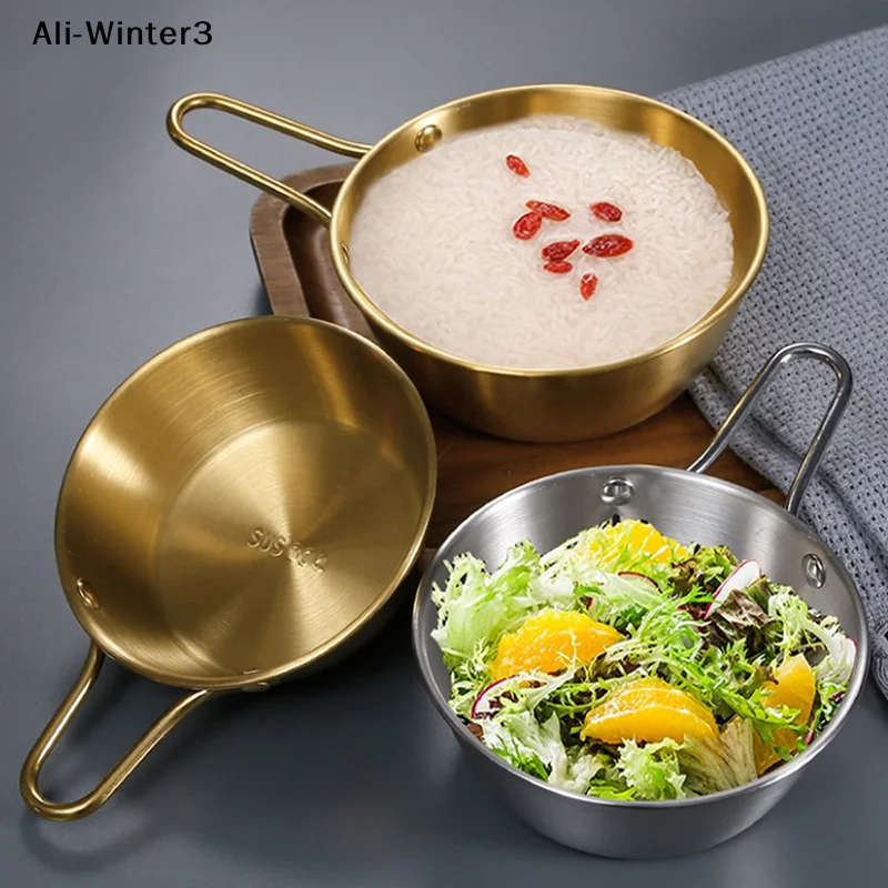Close-up of the stainless steel bowl's texture