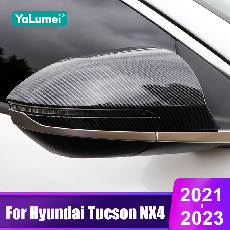 

For Hyundai Tucson NX4 2021 2022 2023 Hybrid N Line Car Rearview Mirror Side Molding Cover Shell Accessories