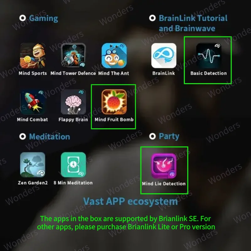 Novo fone de ouvido mindlink com faixa de cabeça Spider Brainlink SE EEG Dispositivos de treinamento de controle mental para jogos IOS e Android com APP