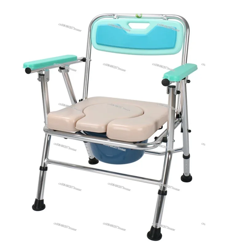 

Foldable, aluminum alloy elderly toilet chair, pregnant women reinforced non-slip toilet bath chair