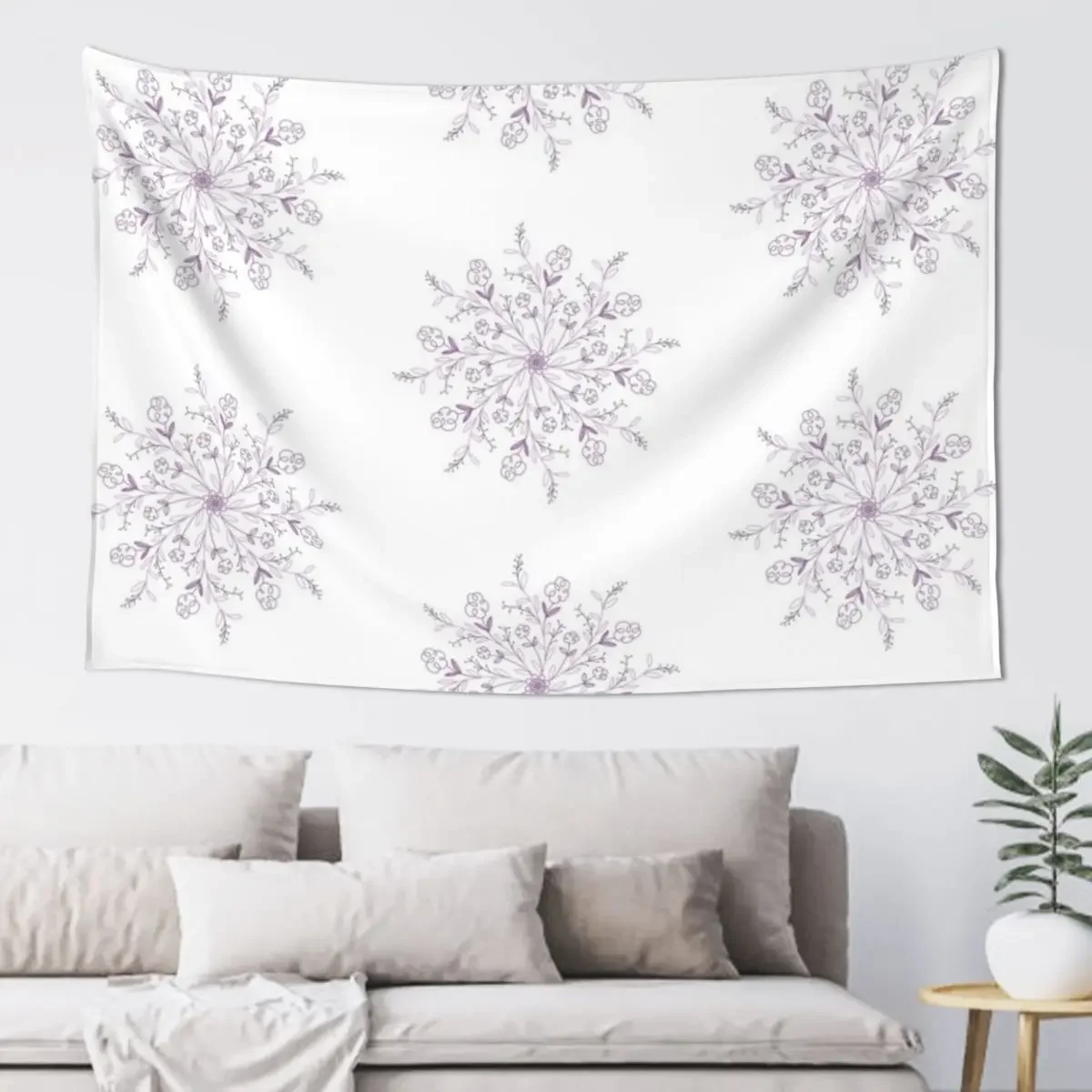 

Boho Lavender Floral Mandala Tapestry On The Wall House Decor Carpet On The Wall Room Ornaments Tapestry