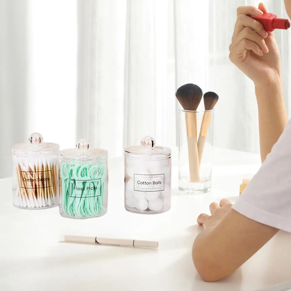 2pcs Disposable Cotton Swab Box With Double End Round Head For Makeup And Makeup Removal Daily Cleaning Pet Care Multi-purpose