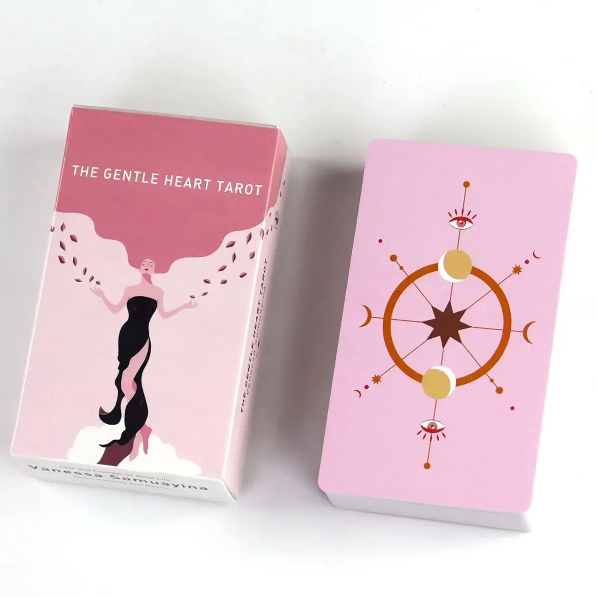 Gentle Heart Tarot 10.3*6cm 78 Pcs Pink Cards Bring To The Surface The Truths That You Subconsciously Are Already Aware of