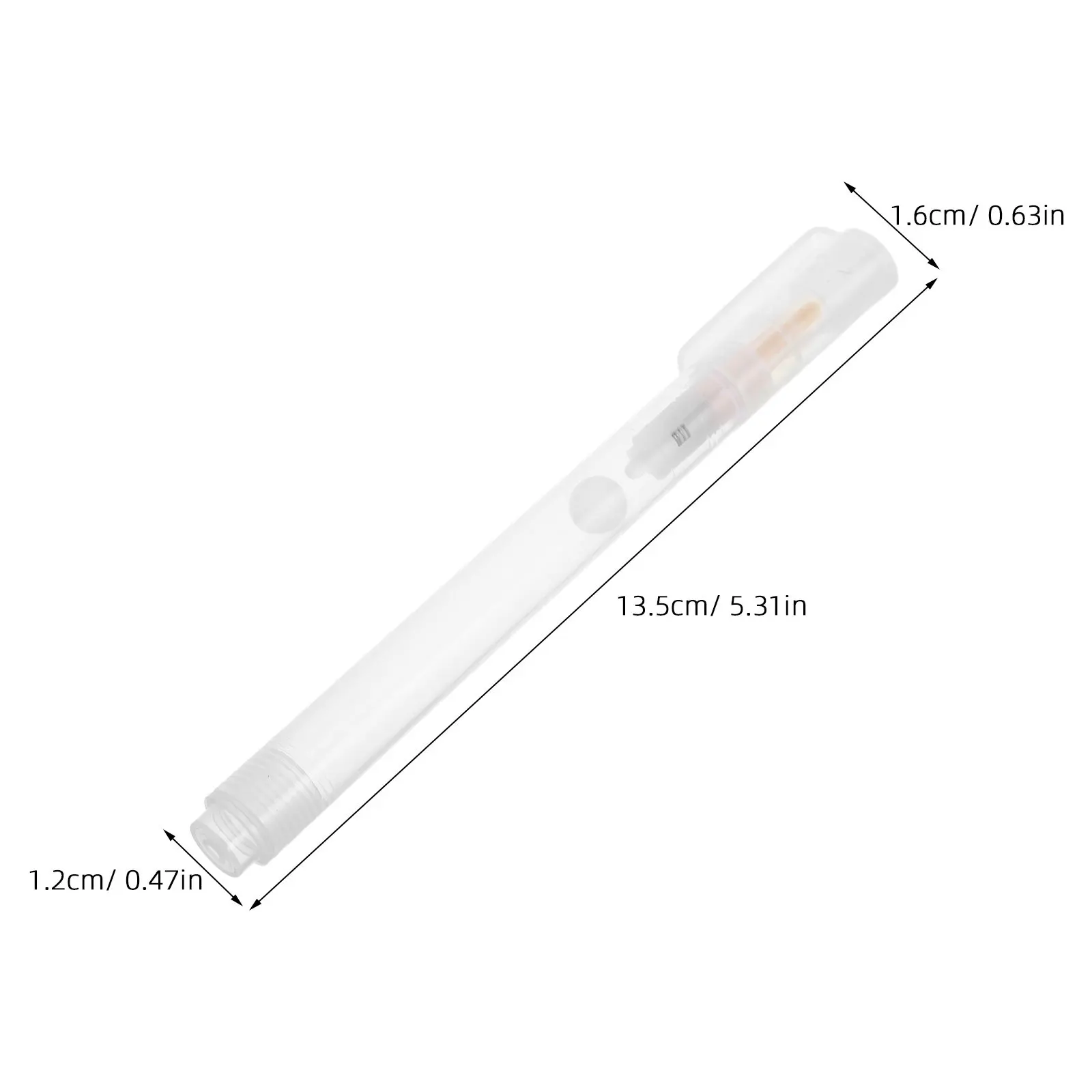 10Pcs Transparent Empty Marker Tubes 3Mm Round Refillable Paint Pen for Wood Rock Paper Graffiti Drawing Clear Empty Pen Tubes