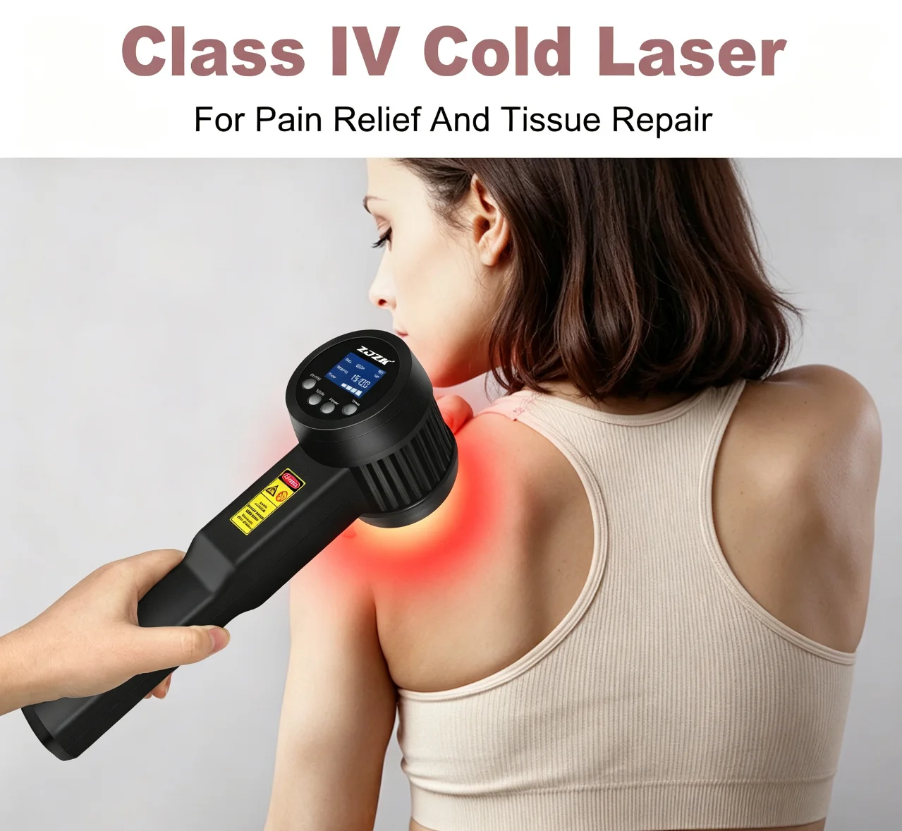 5W Professional Class 4 Ergonomic Cold Laser Device For Forearm Ache Calf Swelling And Lumbar Strain