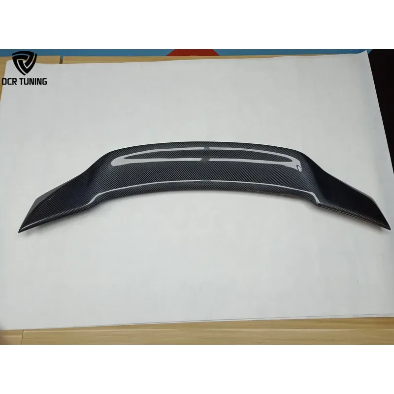 For Audi R Style Trunk Spoiler  A4 B8 Carbon Fiber Single Deck Rear Sedan 2009-2012