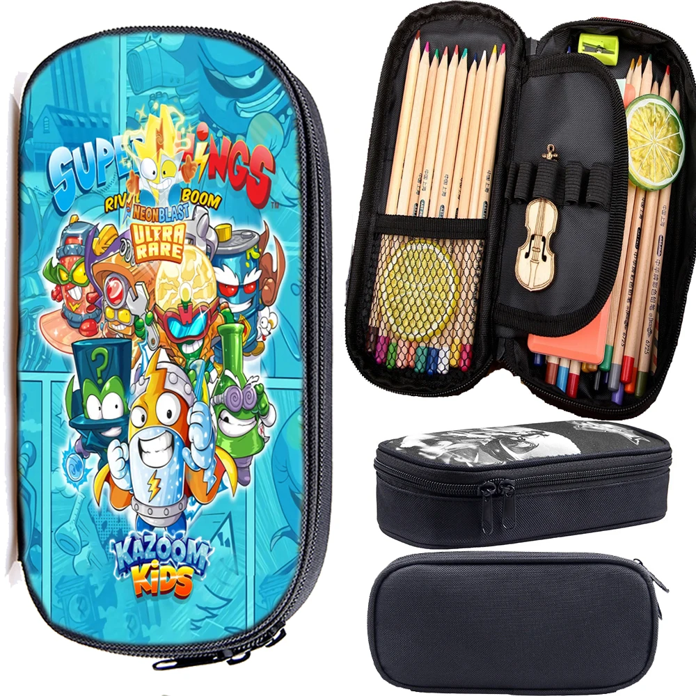 

Superzings Pencil Case Cartoon Kazoom Kids Stationery Holder Bag Children Pen Case Students School Supplies Kids Gift