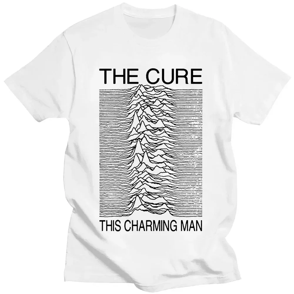 Joy Division he Cure his Charming Man RockBand Vintage Punk Unknown Pleasures Radio Waves From Pu.lsar fashion Round neck  style