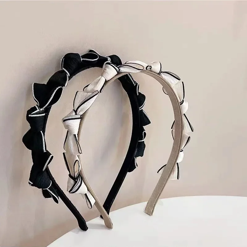 

Korean Style Temperament Bow Tie Headband Hair Clip Pressure Headband Hair Accessory
