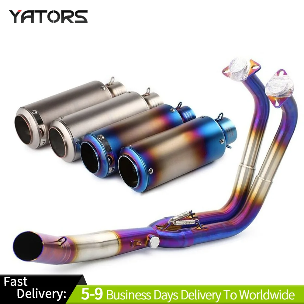 

For Kawasaki Ninja 400 250 Z400 2017-2022 Exhaust Header Pipe Full System Exhaust Systems Exhausts Pipes