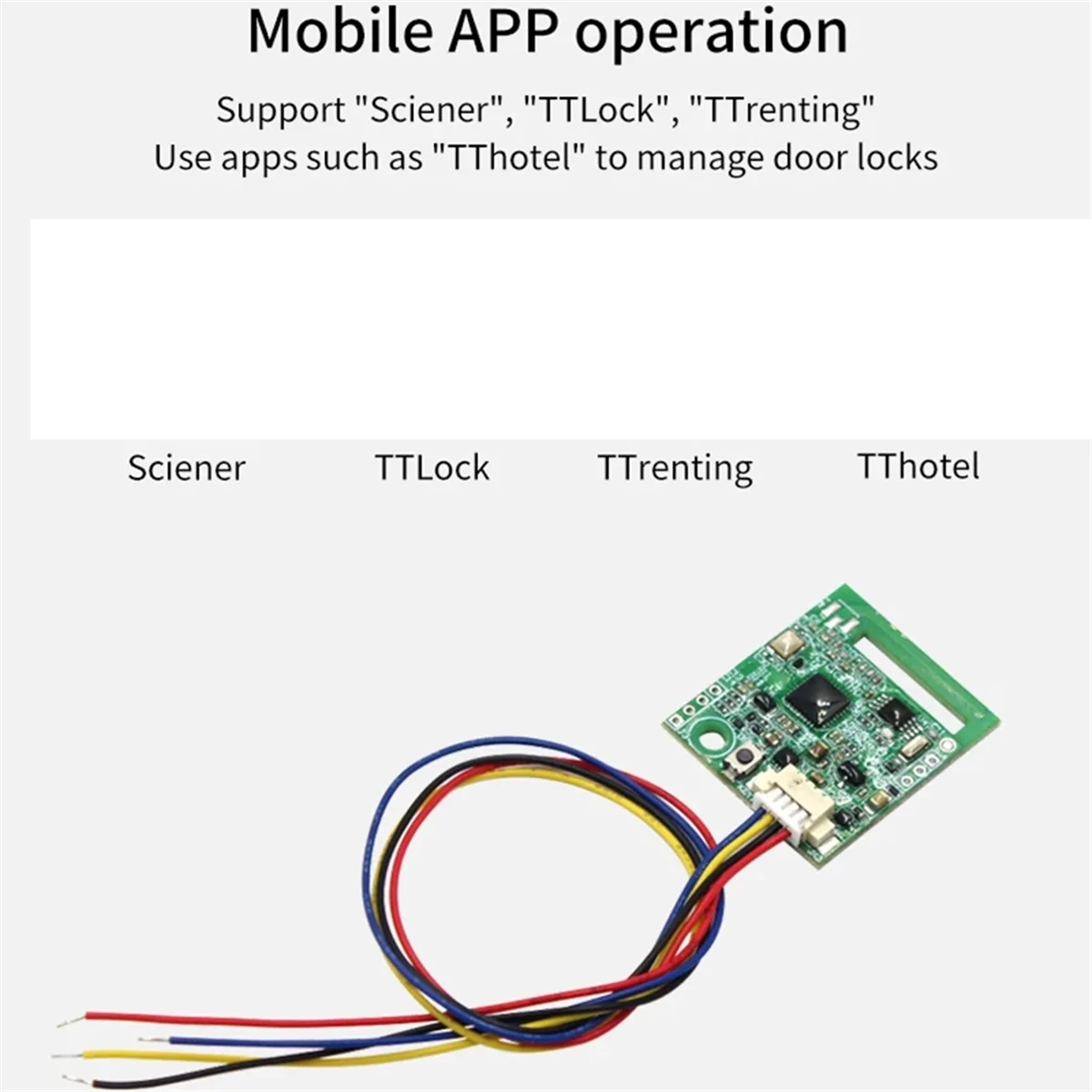 Imagem -06 - Módulo de Bloqueio Eletrônico Interruptor Inteligente App Ttlock Trabalhar com Gateway g2 Alexa Casa Ble5.0 4.510v