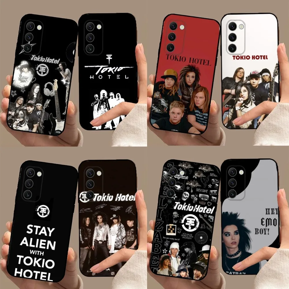 T-Tokio Hotel German rock bands Phone Case for Samsung Galaxy A13,A21s,A22,A31,A32,A52,A53,A71,A80,A91, Soft Black Cover