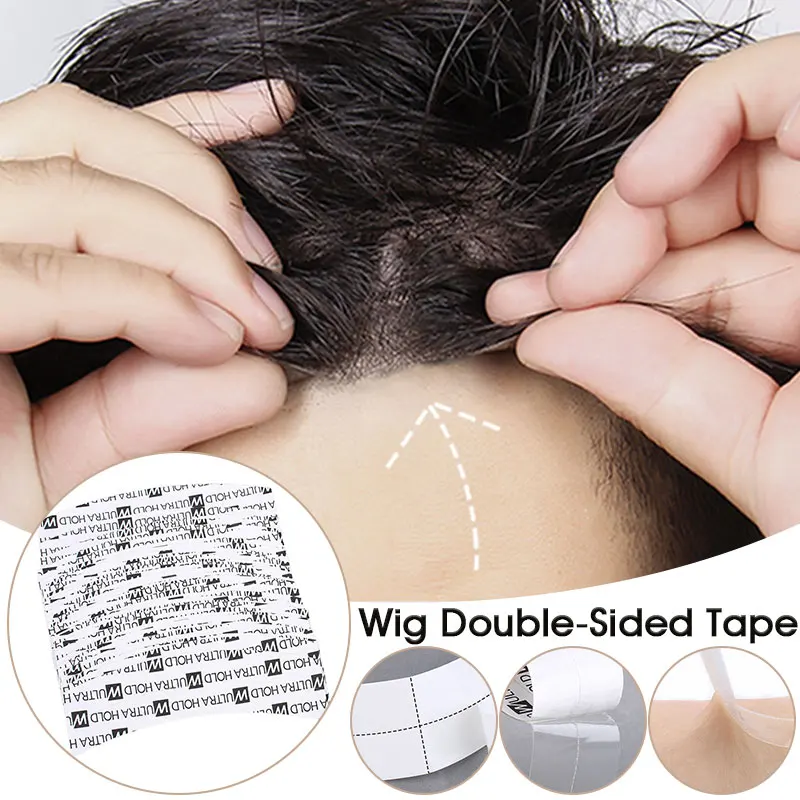 

1 пакетик, дуговая двусторонняя лента для парика, водонепроницаемая, устойчивая к поту, высокая вязкость, бесследная невидимая фиксирующая пленка для парика