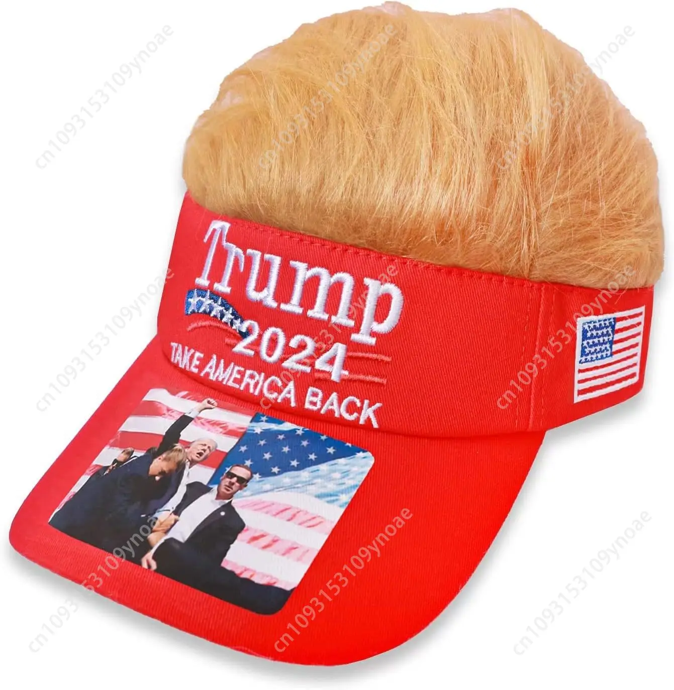 Trump Hat 2024 Hats with Hair MAGA Cap Donald Trump Caps Take America Back MAGA USA Embroidered Adjustable Baseball Cap