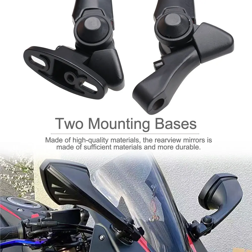 Universal Racing Motorcycle Sport Bike RearView Mirror Fit for Honda CBR 600RR 900RR 1000RR VFR800 1200 VTR1000 CBR650F NSR250