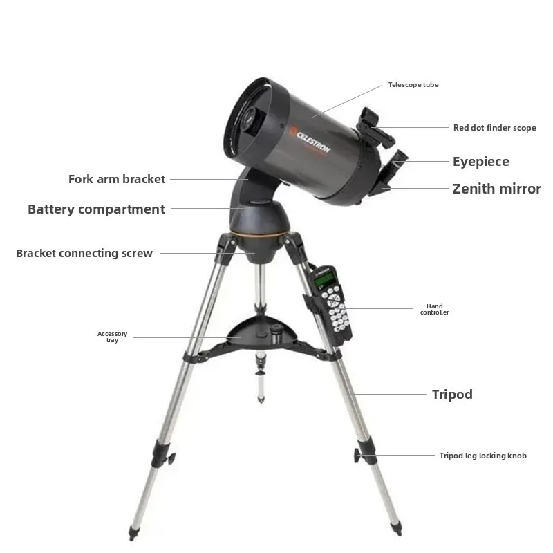 Celestron 150SLT Astronomical Telescope with NexStar 6SLT Motor Driven Theodolite Holder 1.25