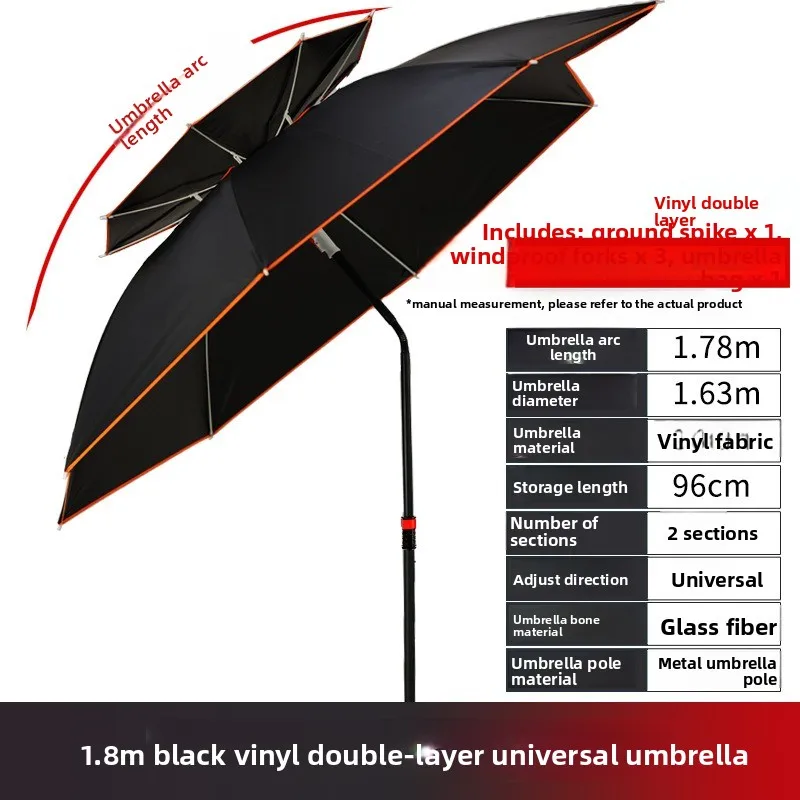Outdoor Fishing Umbrella Angled Weatherproof Foldable Shade Shelter for Lake River Bank Tarp Ideal for Camping And Beach N