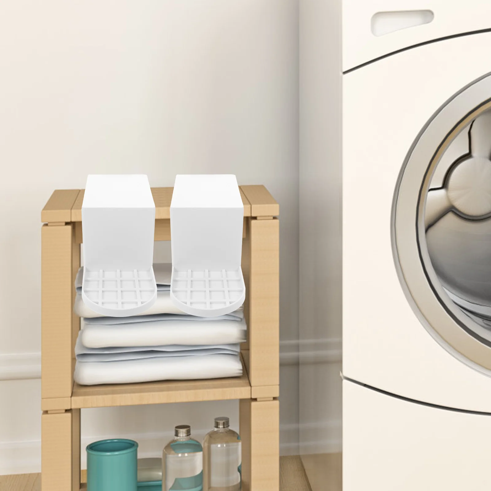 

2Pcs Laundry Cup Holder Drip Tray Slide Under Softener Container Laundry Soap Organizer Catcher Home Dip Tray