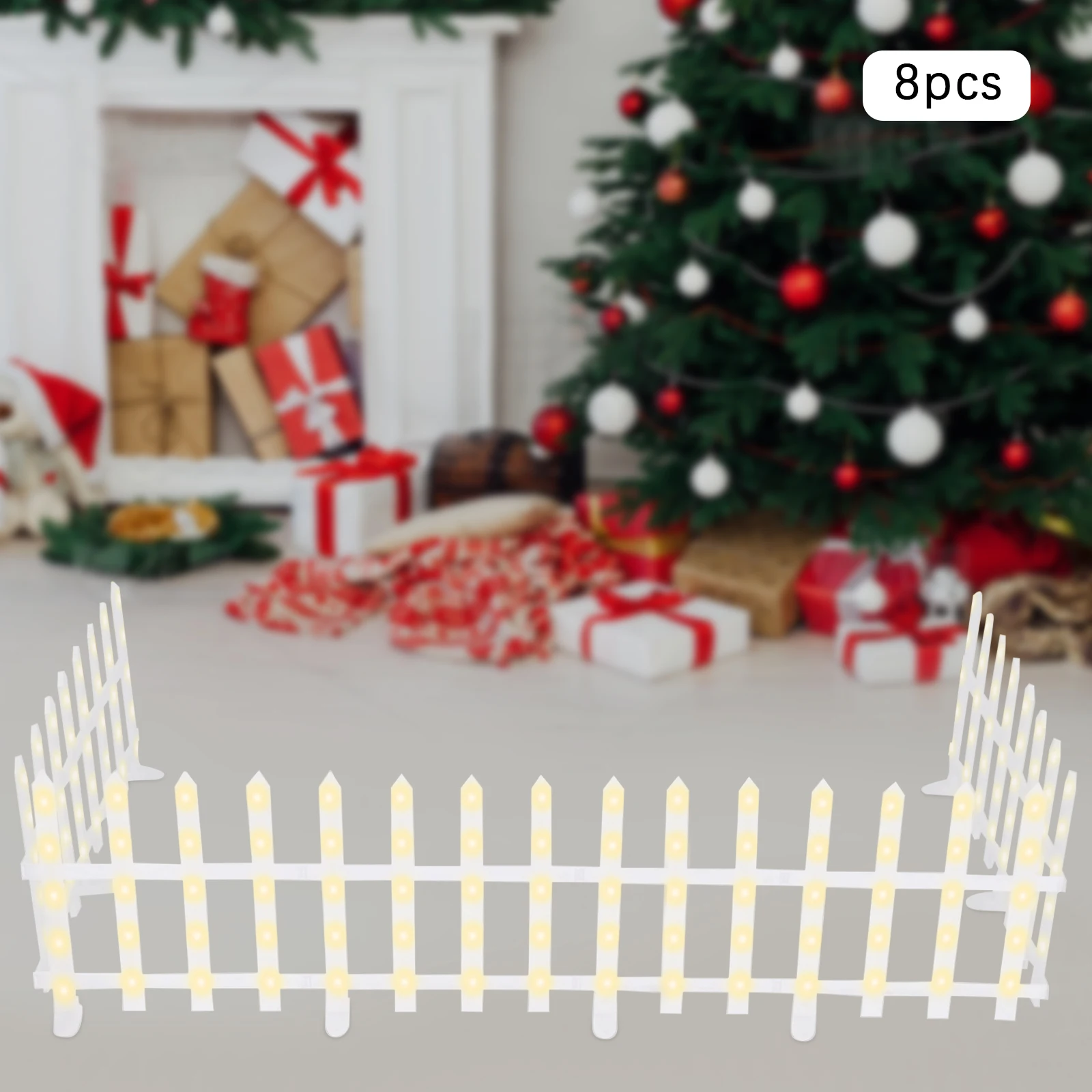 

8pcs Christmas Decorations Light Outdoor Christmas Decorations 38cm