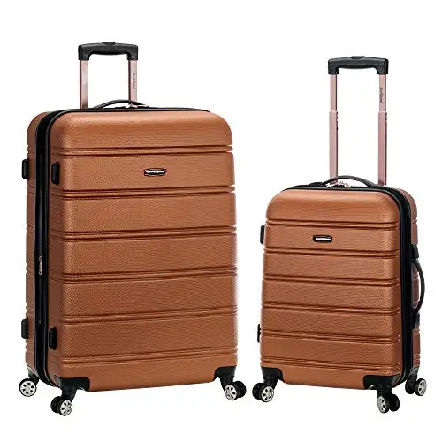 

Чемодан Rockland Melbourne Hardside Expandable Spinner Wheel, коричневый, 2 штуки (20"/28")