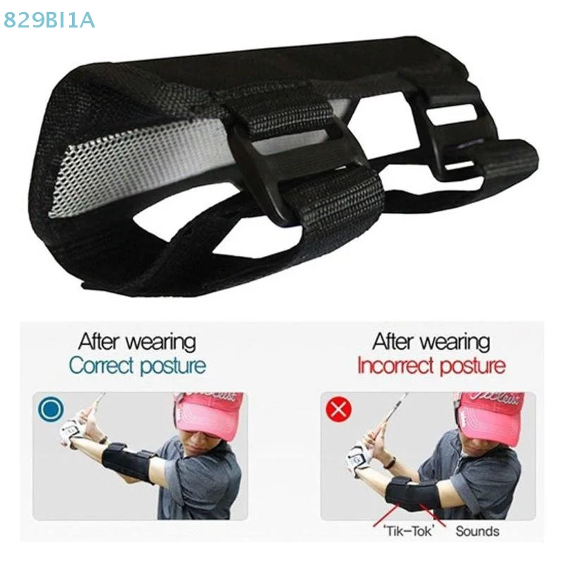 1pc cotovelo braço reto instrutor de balanço de golfe auxílio de treinamento de balanço para iniciantes treinamento correto gesto de balanço melhorar as habilidades