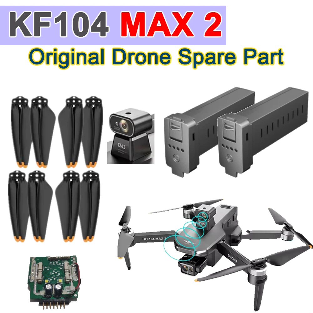 KF104 MAX 2 Drone Original Spare Part 11.4V 3900mAh Battery / KF104 Propeller Blade / Receiver / Motor Arm / Obstacle Avoidance