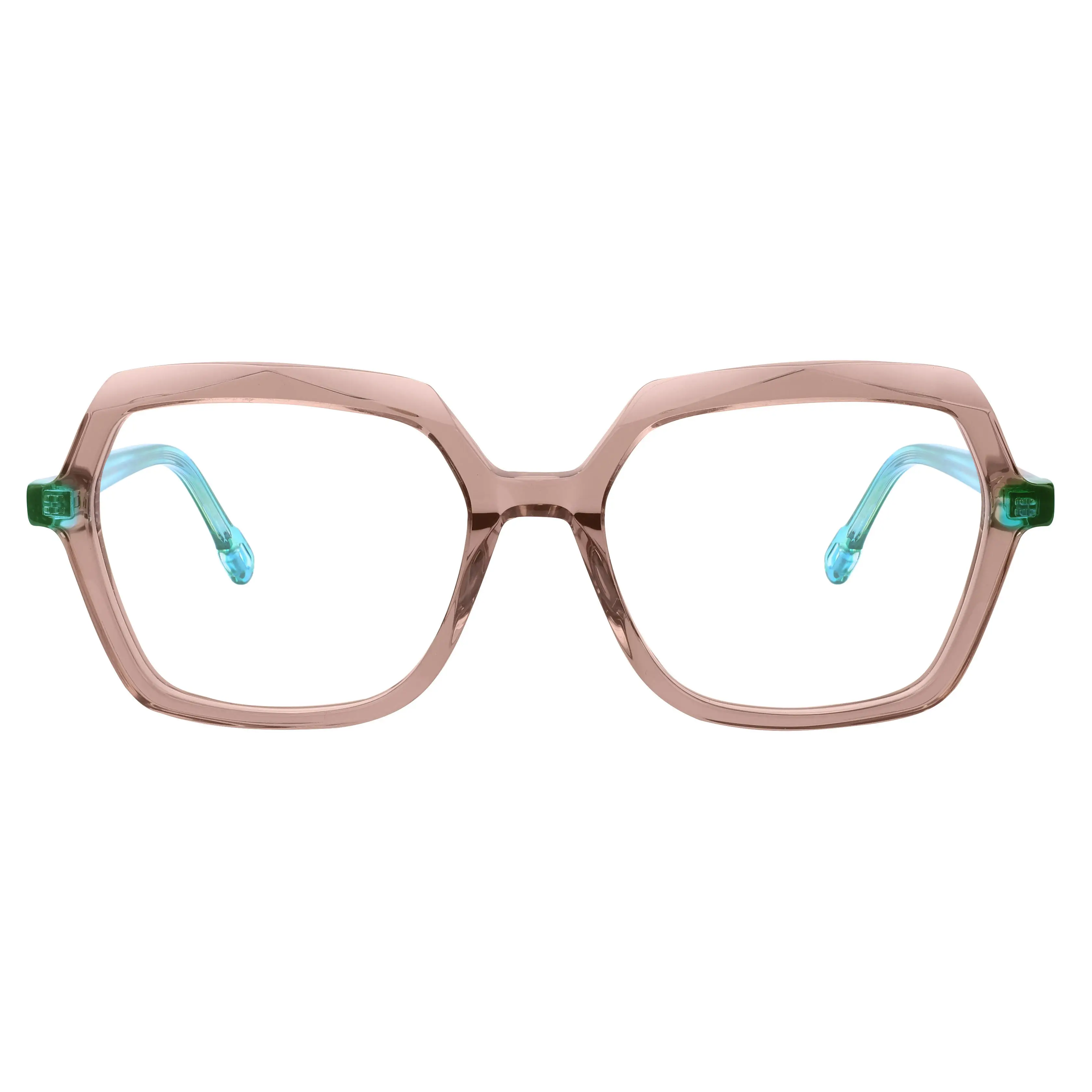 VZONE High Quality Oversized Acetate Optical Glasses Spring Hinge Fashion Style Factory Direct Ready Stock