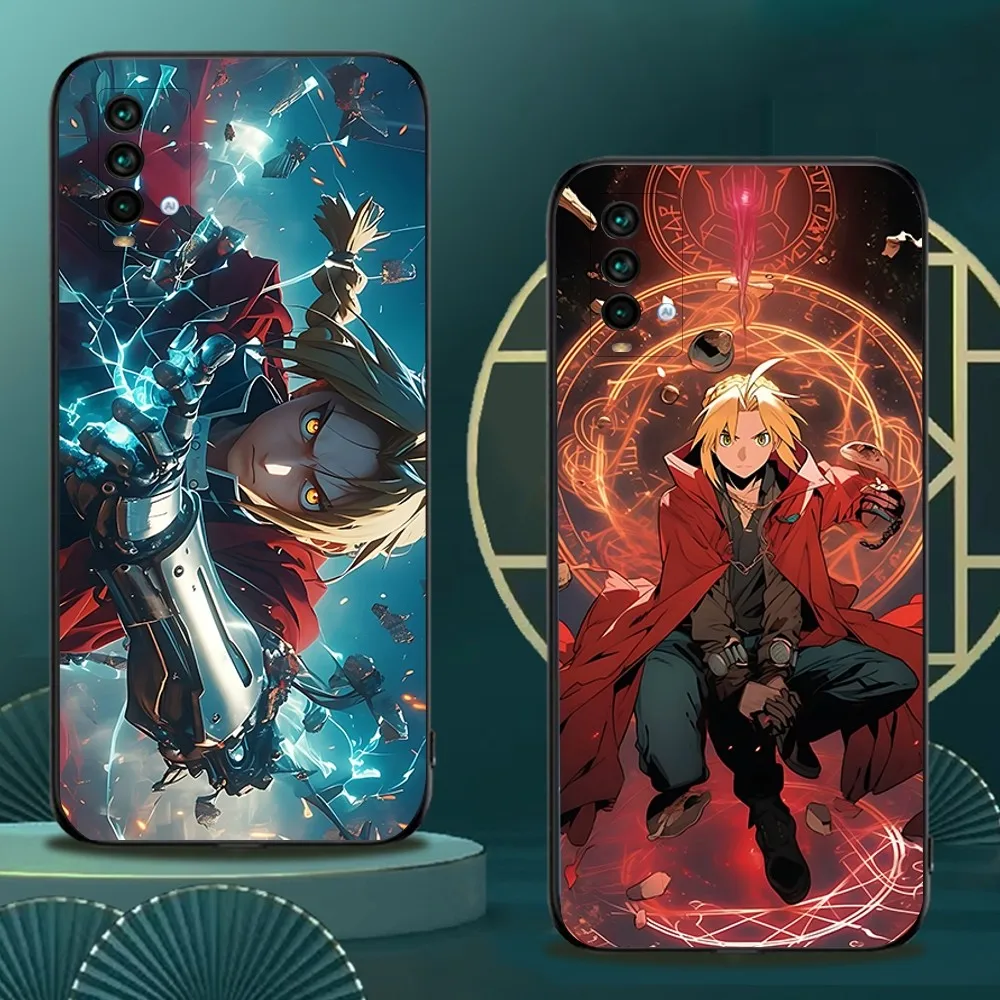 

Anime F-Fullmetal Alchemist Phone Case For Xiaomi 11 Redmi Note 11 5G 8T 9A 9 10T Note8Pro Note9 12SUltra Black Case