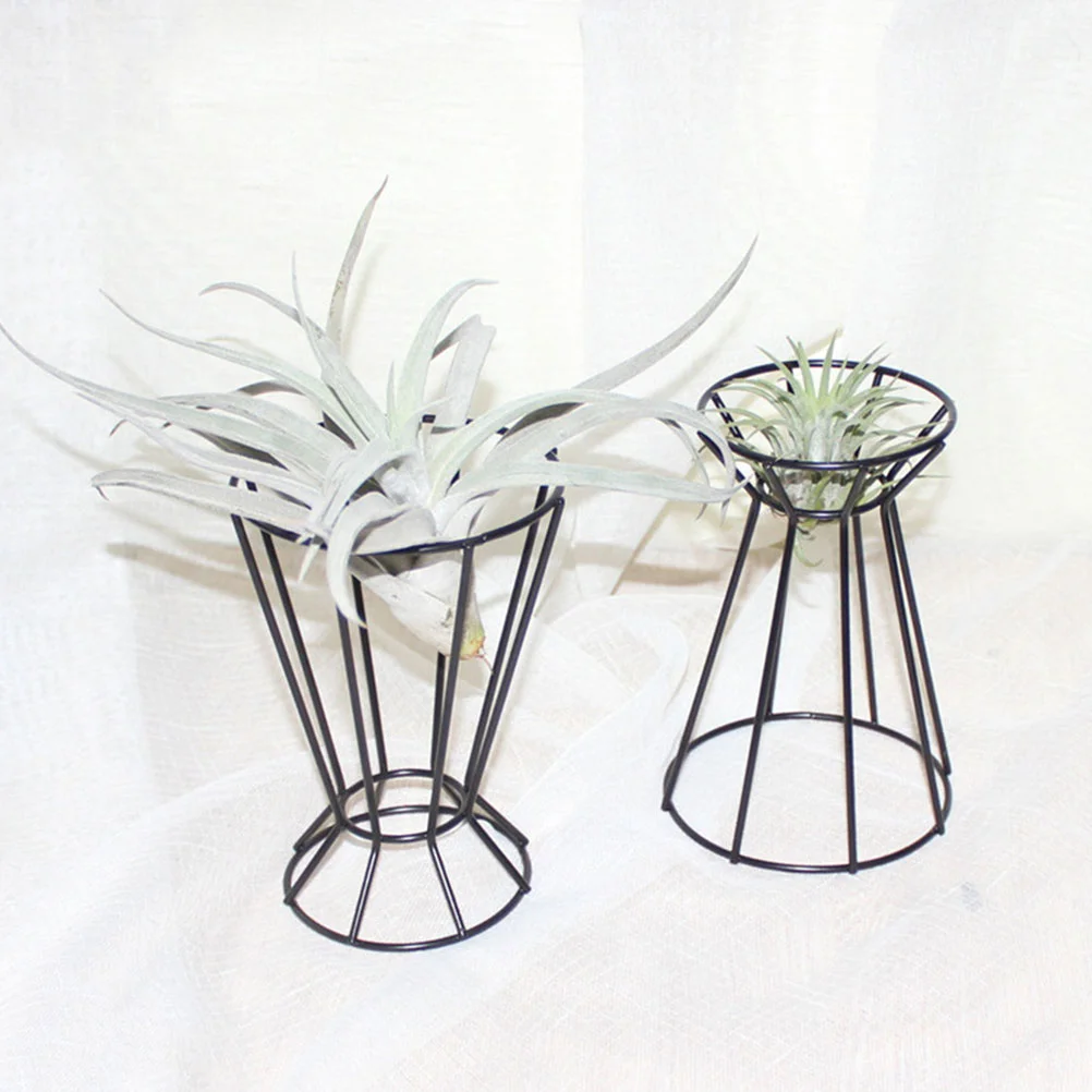 Air Stand Holder Flower Frame Tillandsia Holder Geometry Stand Flower Rack Flower Pot Holder for Home