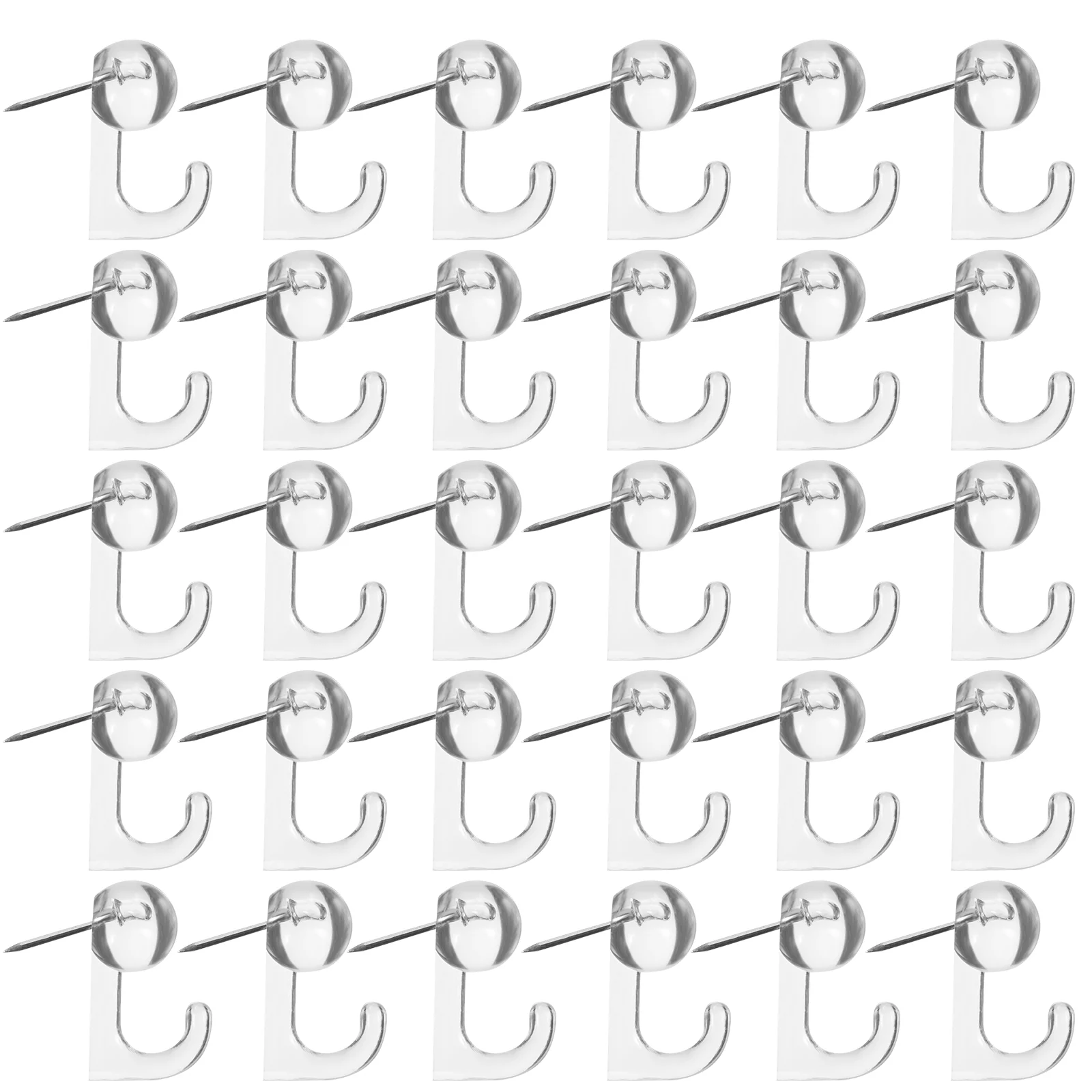 50 stuks push-pin hanger pins zware foto hangers haken muur hangende duimkopspijkers voor ophangingen stalen spijker