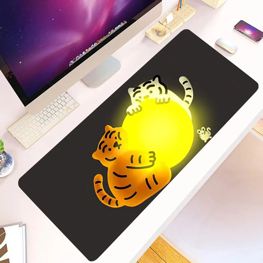 Cartoon M-MUZIK T-TIGER Mousepad Large Gaming Compute Gamer PC Keyboard Mouse Mat