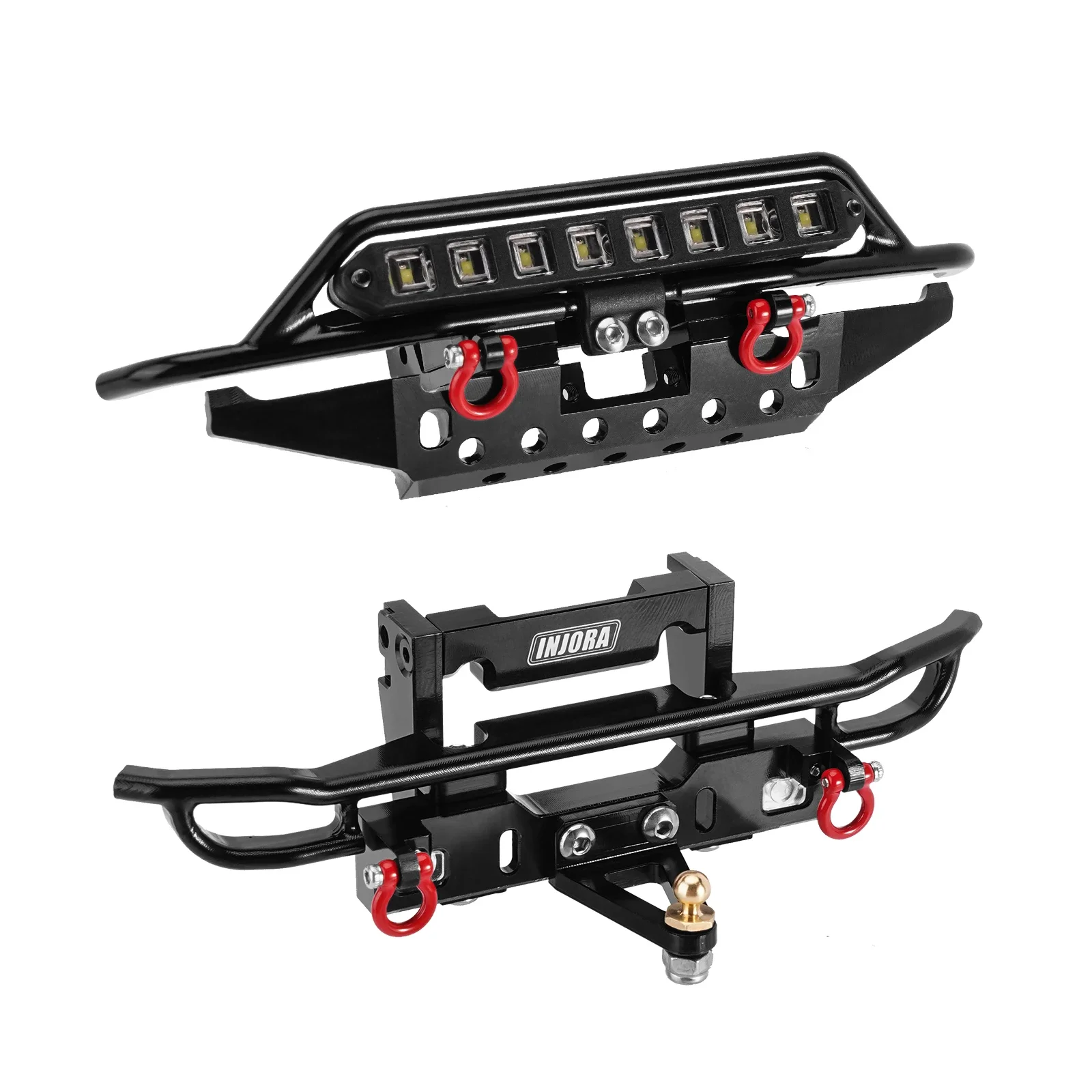 INJORA CNC Aluminium vorne hinten Stoßstange für 1/18 RC Crawler TRX4M Bronco Upgrade (4M-43) 4