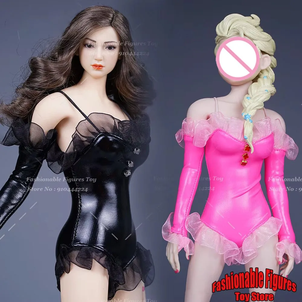 

SA Toys 1/6 Women Soldier Bodysuit Ice Skating Lyrical Dance Ballet Costume Lace Tight Jumpsuits Fit 12" Action Figure Body