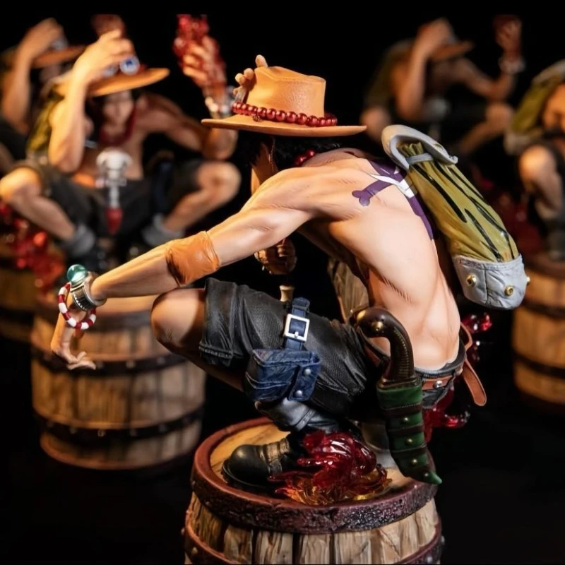 Personality cartoon anime One Piece Ace boy new trendy toy model peripheral collection character figure ornaments toy gifts