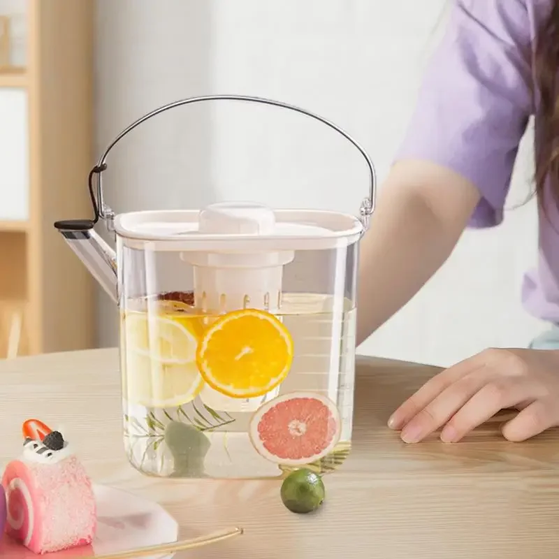 

Контейнер для хранения напитков большой емкости, портативный горшок для холодной воды, кувшин для сока с фильтрацией, бытовой чайник, чайник