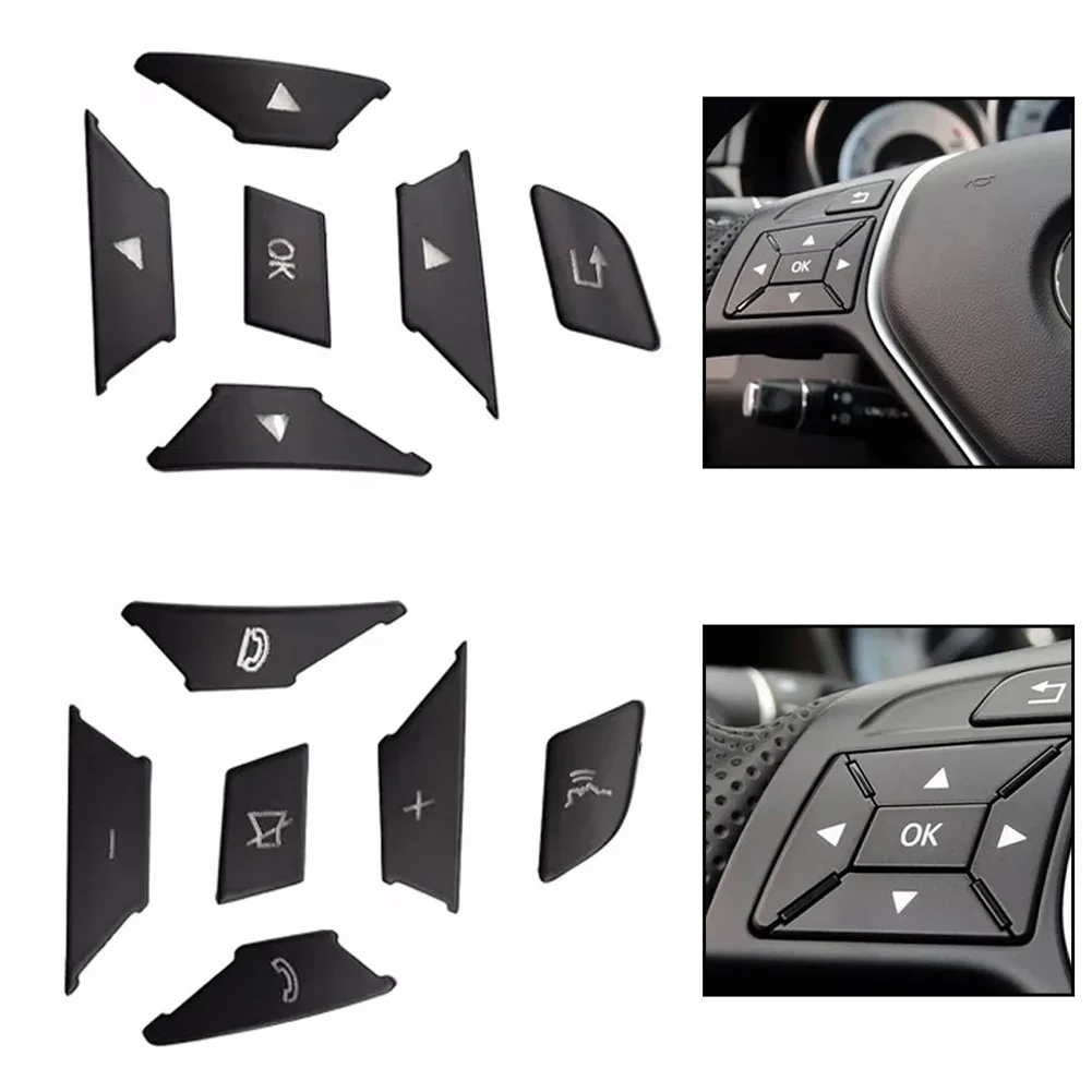 12Pcs Steering Wheel Switch Button Set For Mercedes-Benz E C G For Class 2012-2016 For GL GLK GLE For GLS Decoration Sticker