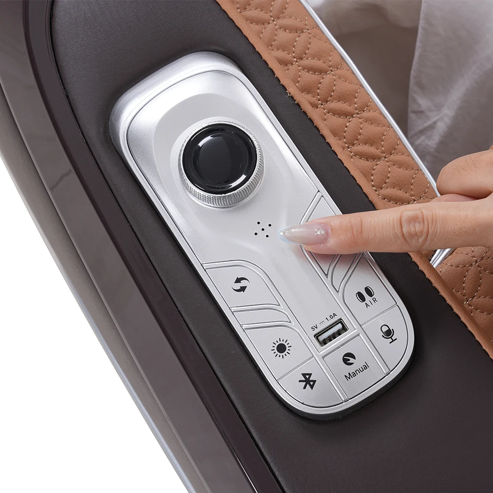 2025 كامل الجسم 4D صفر الجاذبية العلاج كراسي تدليك القدم الأسطوانة اللمس كرسي تدليك مع الحرارة #4