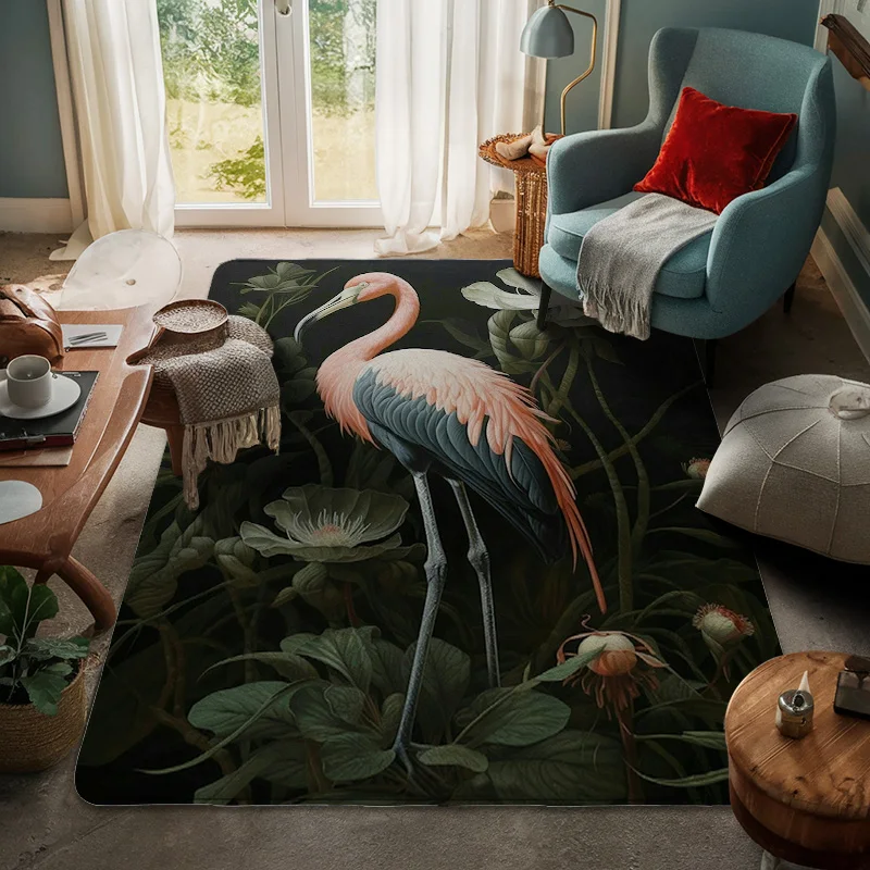 House entrance carpet Home door mat Modern Room Bath Foot bathroom non-slip Kitchen water absorption rug amini flamingos nordic