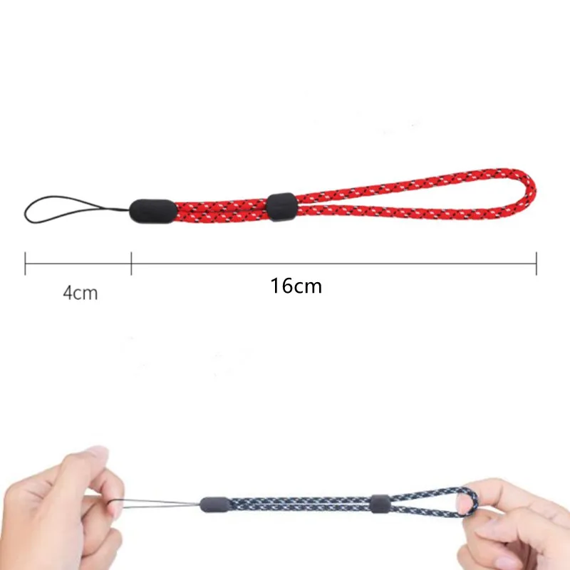 4Pcs Adjustable Wrist Lanyard Mobile Phone Straps Nylon Hand Wrist Straps for Camera Keychains USB Flash Drive U Disk Lanyards