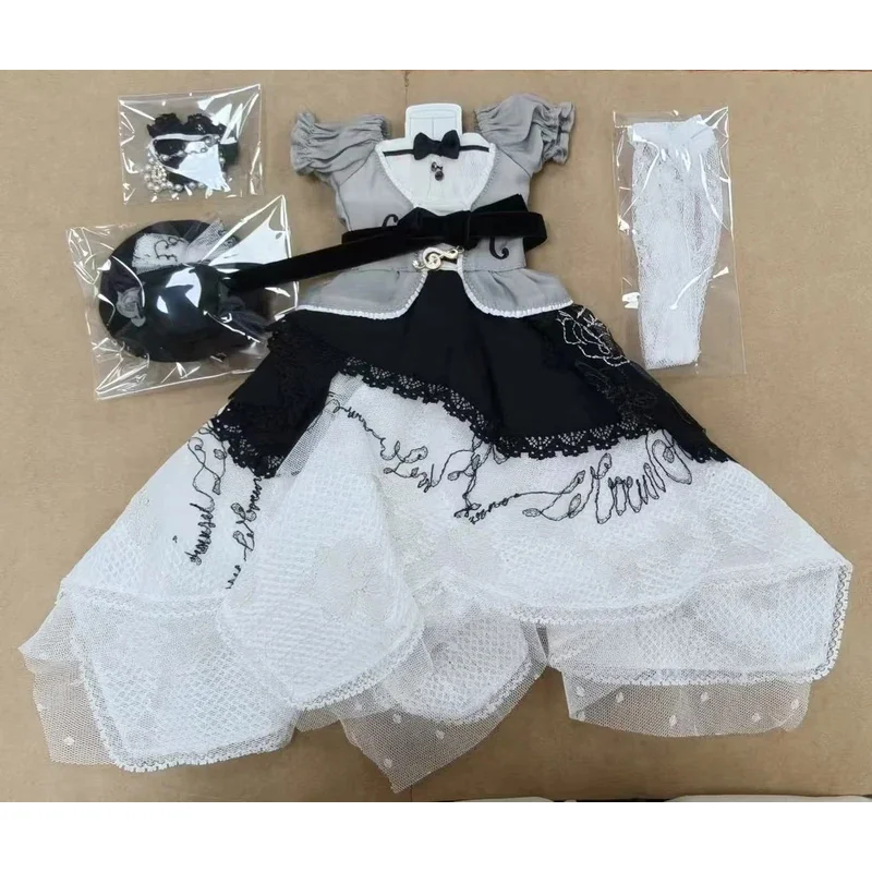 

BJD Doll Clothes Melodious Chapter 1/4 1/6 Dress 5-piece Set Black Brown In Stock Daily Elegant Girls Toys BJD Doll Accessories