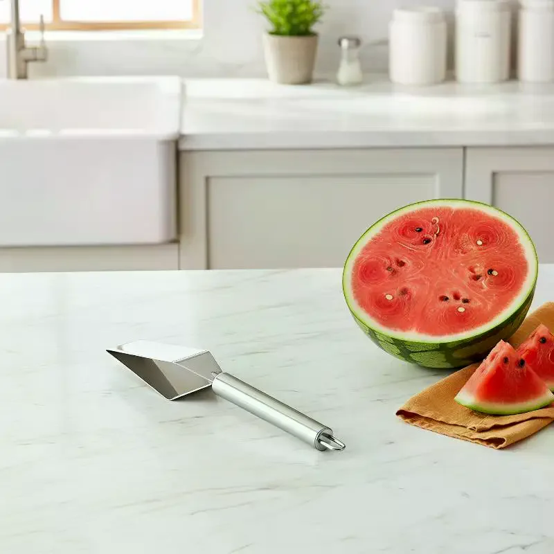 Watermelon Slicer Triangular Watermelon Cut Into Pieces Cantaloupe Cutting Tools For Kitchen Fruits Platter Making Accessories