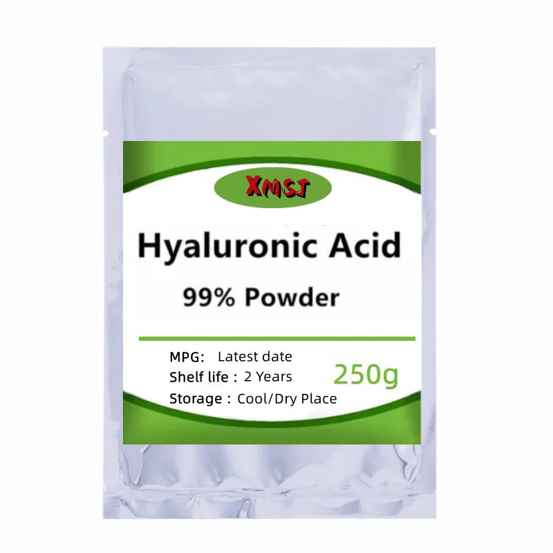 Cosmetic Grade 99% Hyaluronic Acid Powder,HA Hyaluronic Acid Powder Low Molecular Weight Moisturizing,Antiaging,Anti Wrinkle