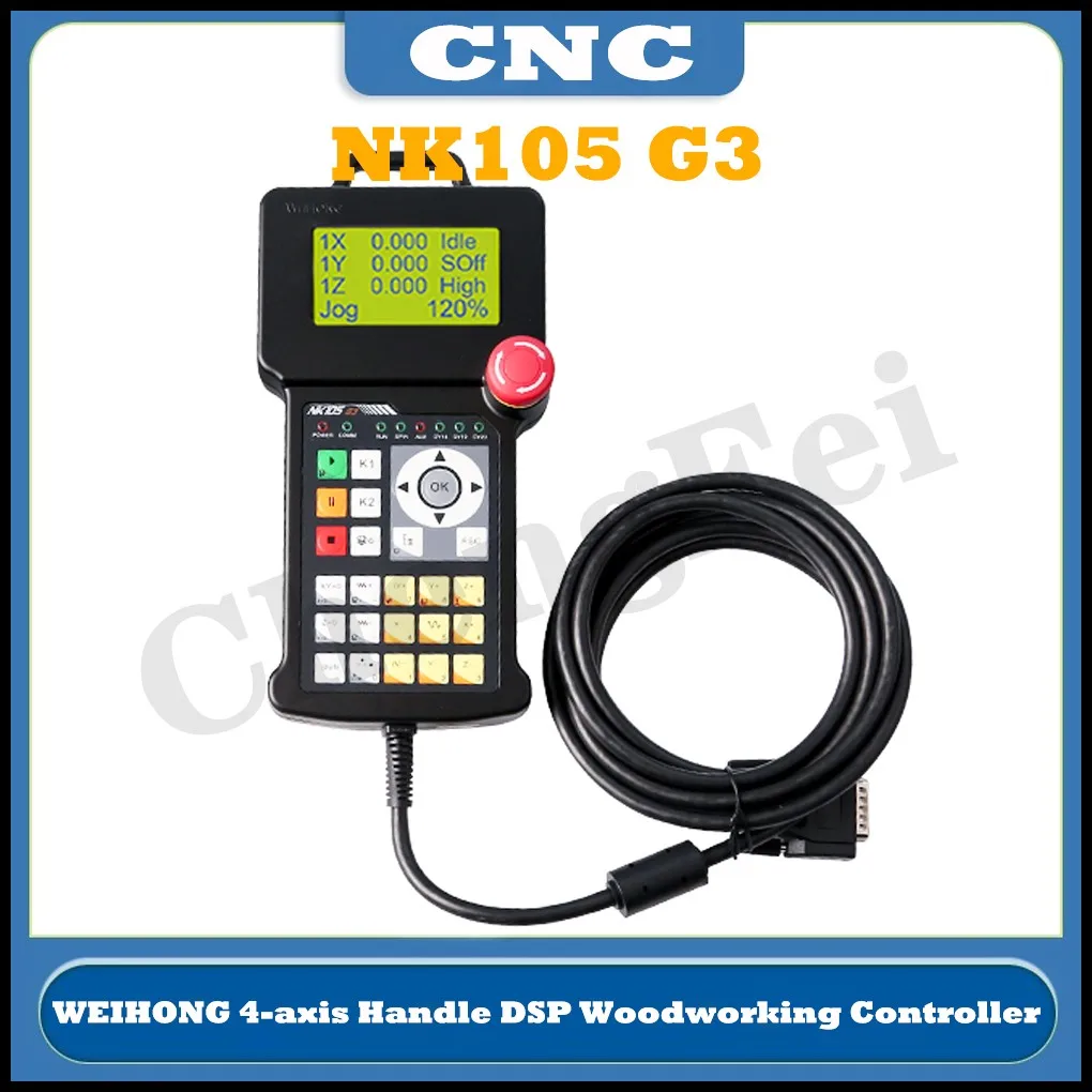 Mới Weihong NK105 G3 Tay Cầm DSP Gỗ Bộ Điều Khiển 3 Trục 4 Trục Điều Khiển Chuyển Động Hệ Thống CNC Router Tự Động Dụng Cụ đổi