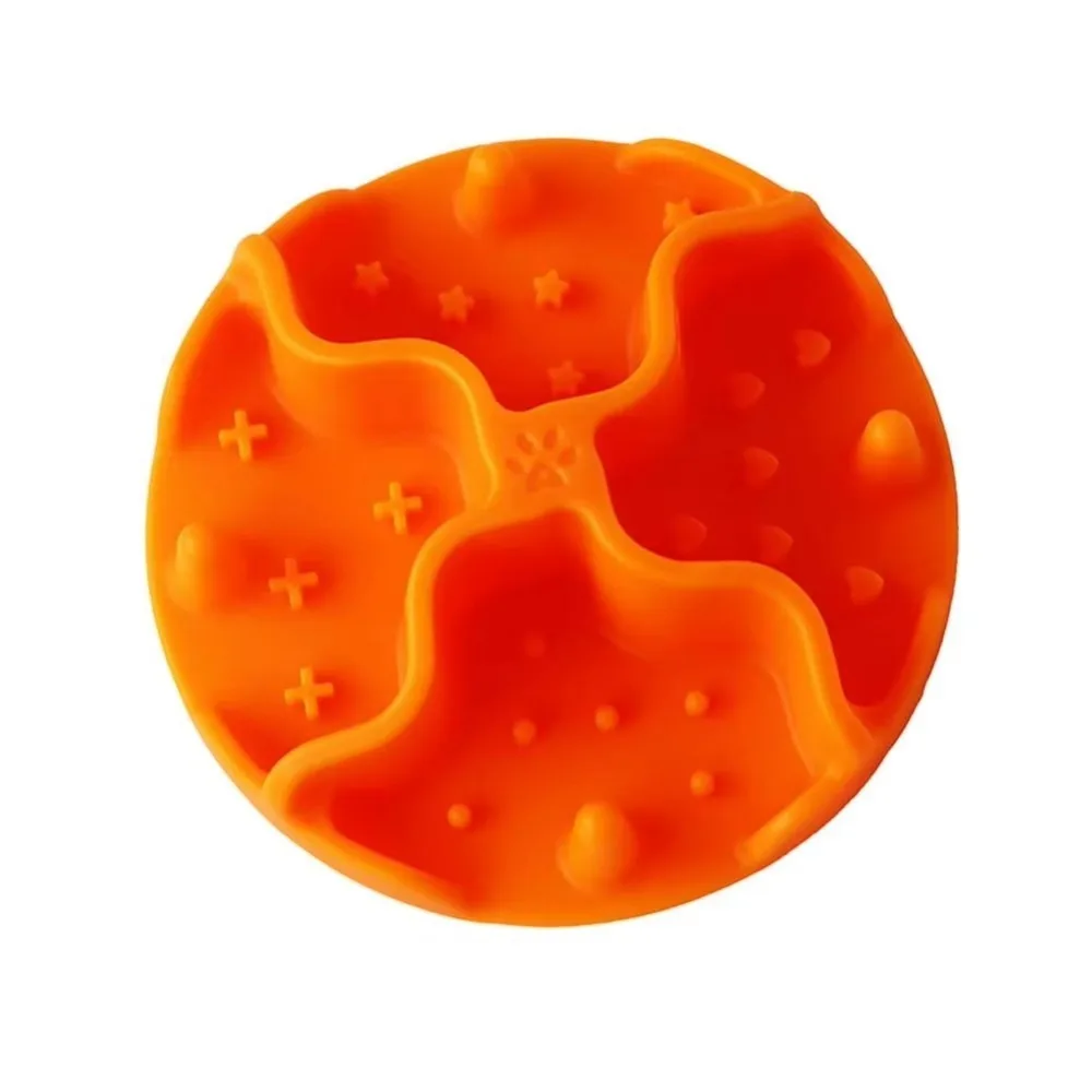 New Silicone Slow Feeder Insert Suction Cups Soft Dog Bowls Insert Non Slip Slow Eating Feeder for Dogs Puppy