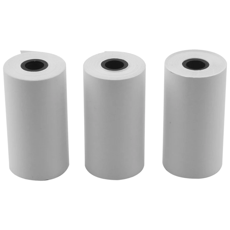 لفات ورق الاستلام الحراري ، 57x30 مللي متر ، POS ، تناسب آلة بطاقة الائتمان ، تسجيل النقدية ، 3 لفات